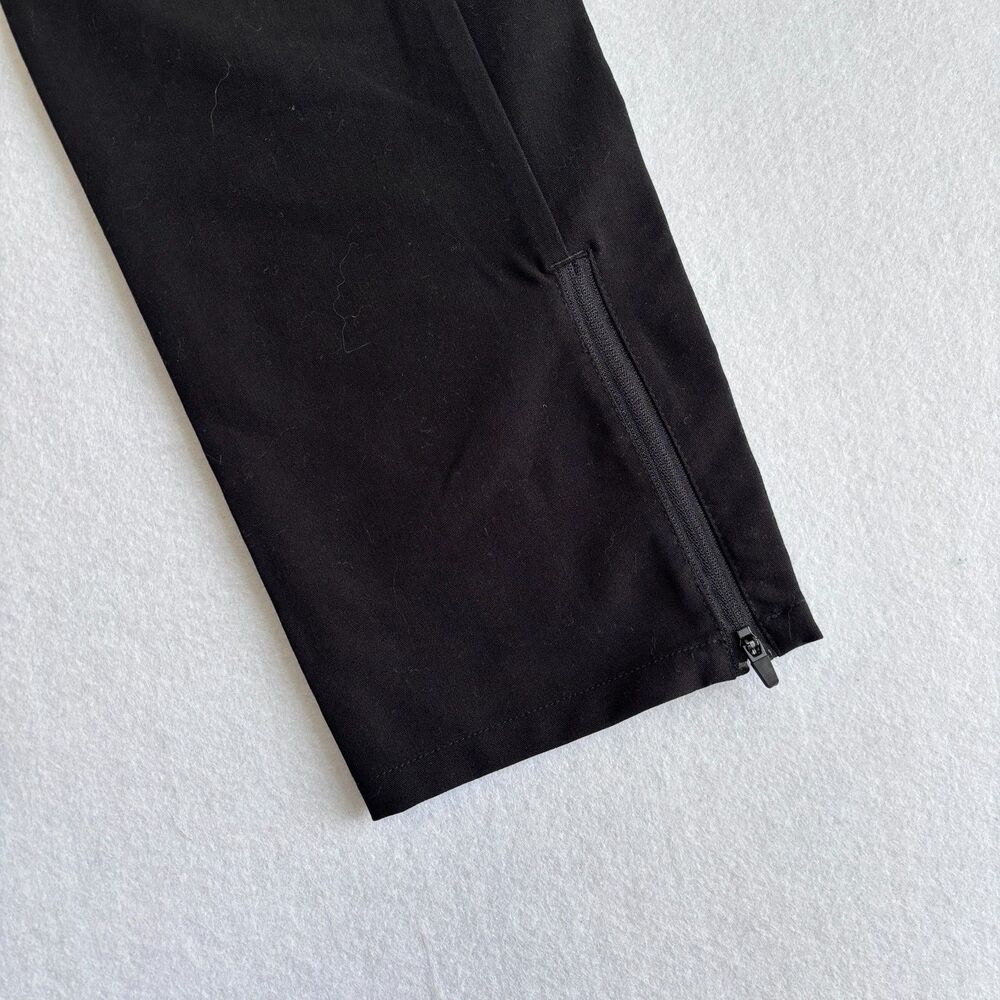 Figs Straight Leg Pants in Black with White Drawstring - Picture 3 of 8